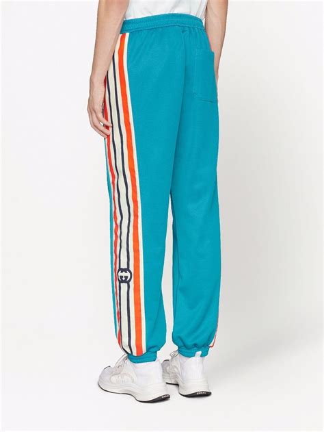 gucci print track pants|gucci side stripe track pants.